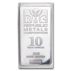 10 oz Republic Metals Corporation (RMC) Silver Bar