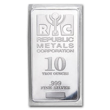 10 oz Republic Metals Corporation (RMC) Silver Bar