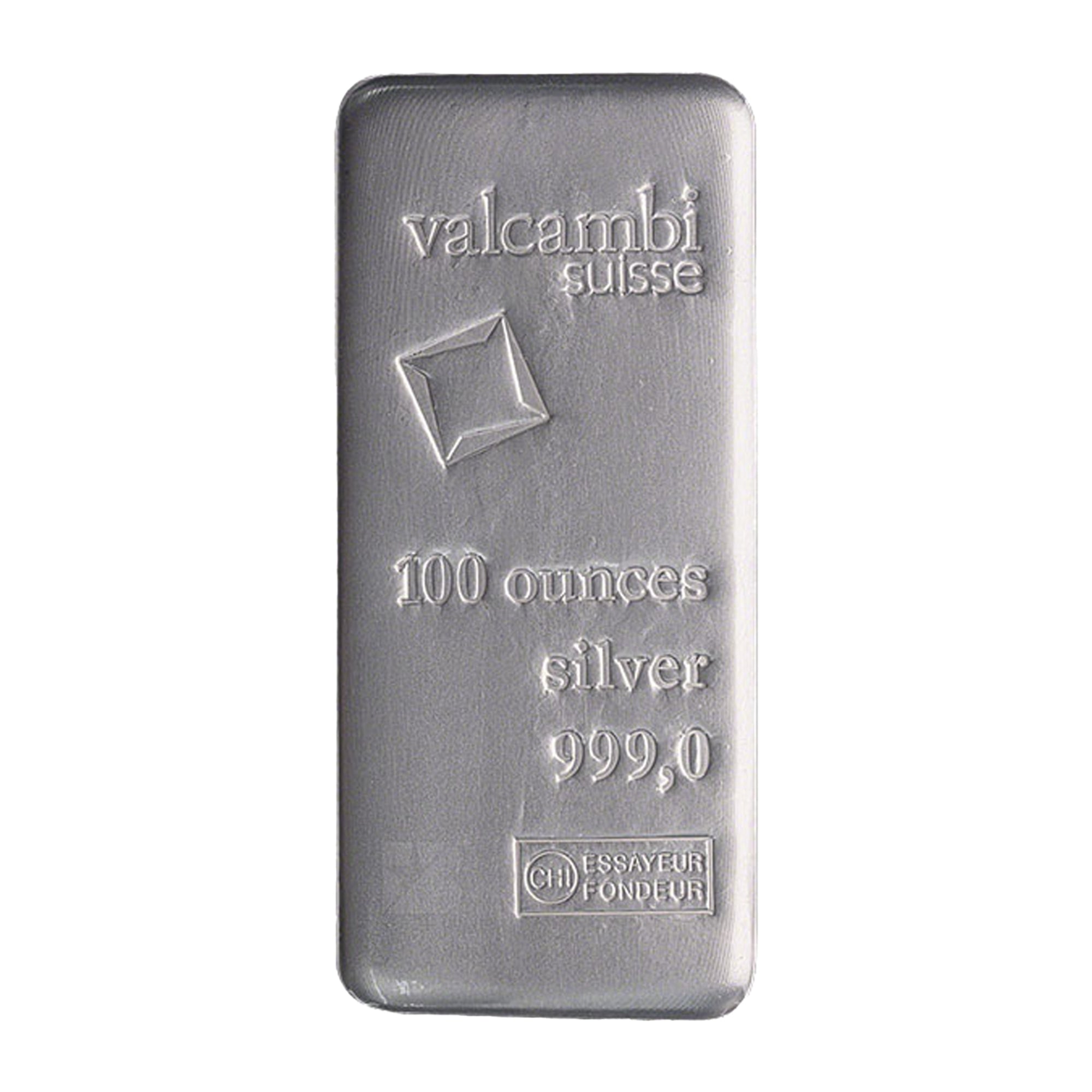 100 oz Valcambi Suisse Cast Bar