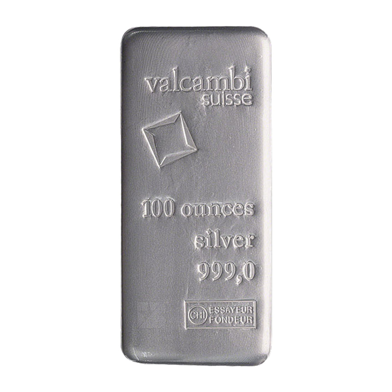 100 oz Valcambi Suisse Cast Bar